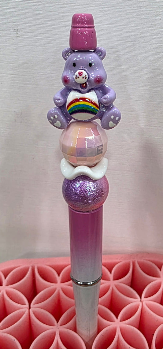 Purple Rainbow Care Bear . Designer Pen