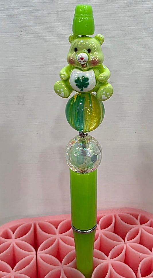 Green Care Bear . Designer Pen