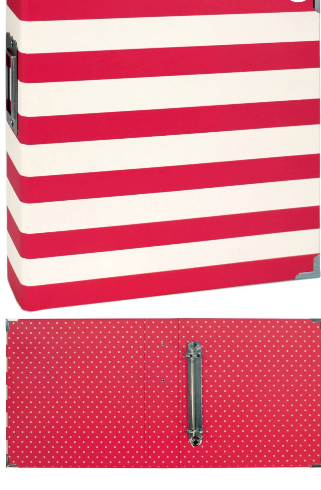 Red Stripe Binder . 6x8 Designer