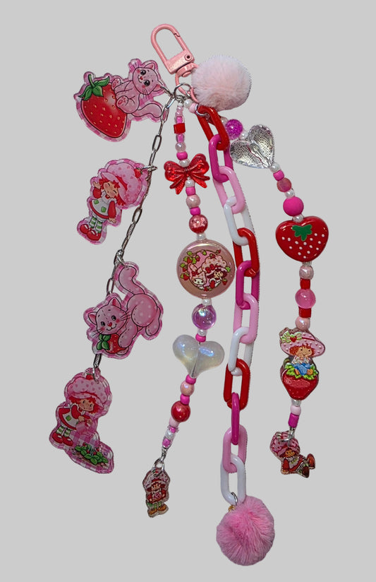 Junk Journal Charm . Strawberry Shortcake
