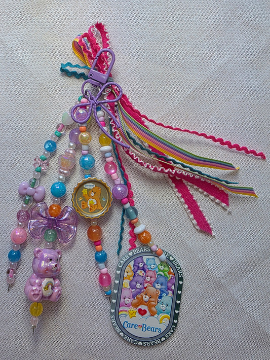 Junk Journal Charm . Care Bears with Tag