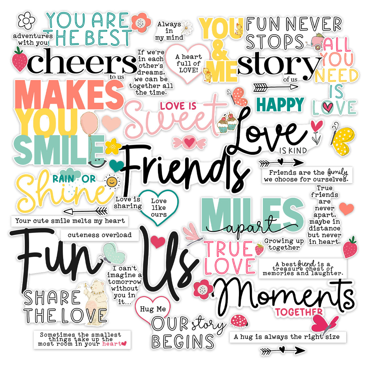 Love is Kind . Ephemera Story of Us Words